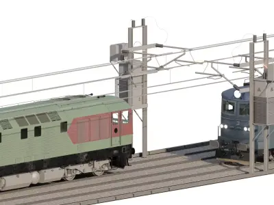 British generic diesel trains 3D model