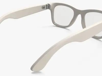 AI Camera Smart Glasses Wearable Electronics Beige 3D model