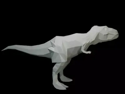 Low-poly Tyrannosaurus Rex Low-poly 3D model