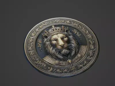 Richard the Lionheart Medallion 3D print model buy