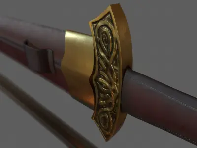 Viking Sword Low-poly 3D model buy