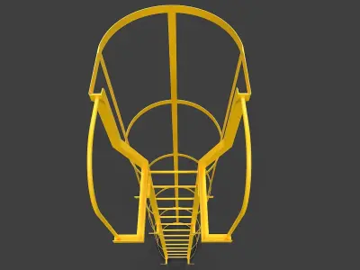 Ladder V03 - High Poly 3D model