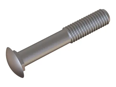 Carriage bolts 3D Model 3D model