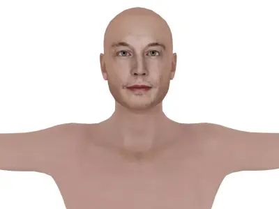 Elon musk Low-poly 3D model