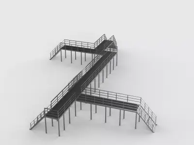 industrial access platforms 3D model
