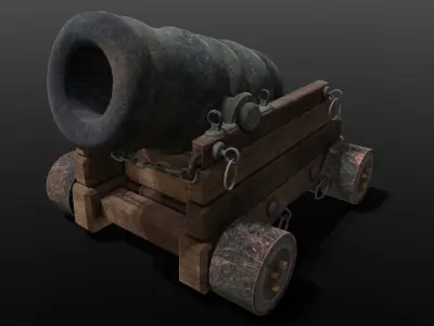 Medieval Defense Structure Low-poly 3D model
