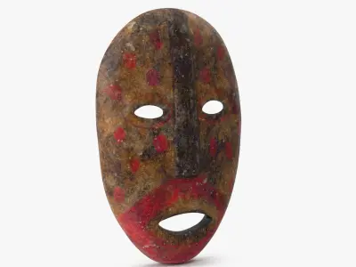  African Congo Mask 6 