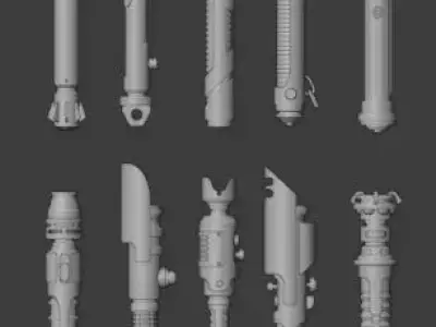 10 lightsaber 3D model