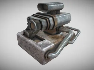 Car Engines Collection Low-poly 3D model