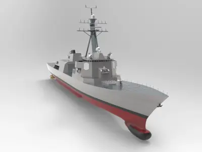 Offshore Patrol Vessel Low-poly 3D model