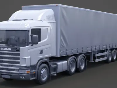 Container Truck 01 3D model