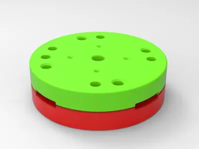 Mold for diecast military truck tire 5 Scale 1 to 25 3D print model