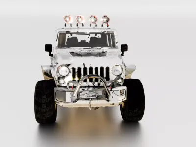 Jeep Wrangler Unlimited Rubicon Equipped 3D Model Off-Road SUV   3D model