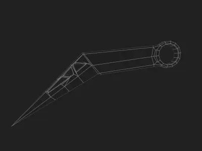 Modern karambit Low-poly 3D model
