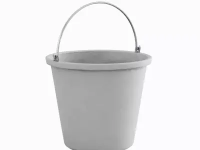 Industrial Bucket Set Low-poly 3D model