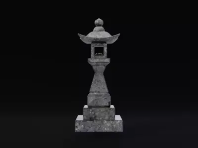Stone Lantern Free 3D model
