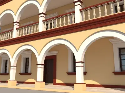 Mexican House 2 Faces  3D model
