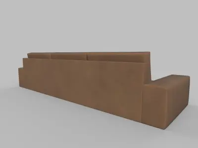  sofa three seater 3D model