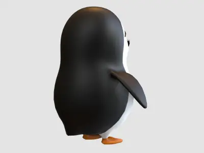 little girl penguin  3D model