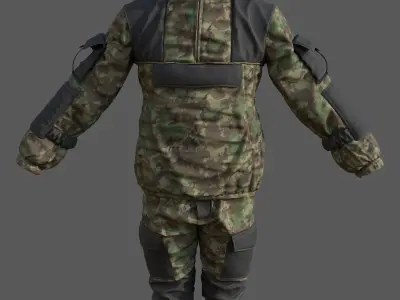 Military uniform 3D model get
