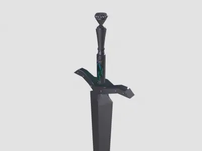 lowpoly sword 3D model purchase