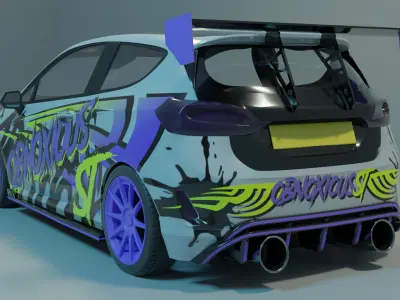 Modified Hot Hatch - Obnoxious ST Free 3D model