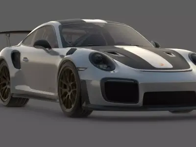 2018 Porsche 911 GT2 RS 3D Model  Widowmaker Performance 3D model