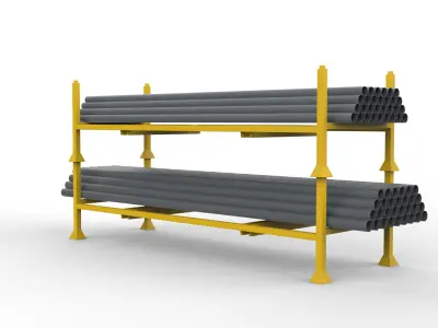  pipe rack 3D model
