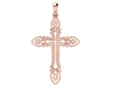 CROSS PENDANT CR07 3D print model