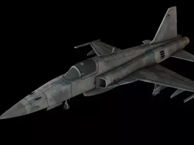 Northrop F-5E tiger 2 Low-poly 3D model