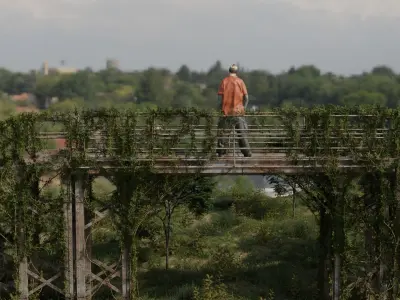 Abandoned Industrial Stairs Pack 3D model