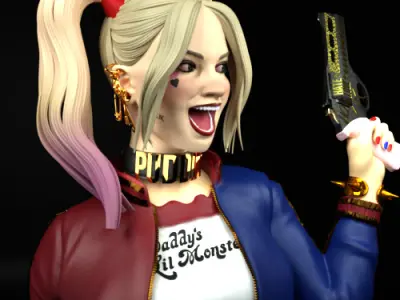 Harley Quinn Tested and Ready For Printing 3D print model
