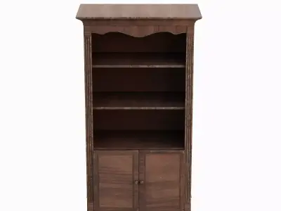 Antique Cupboard Set Low-poly 3D model
