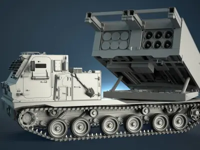 M270 MLRS High-Poly 3D model