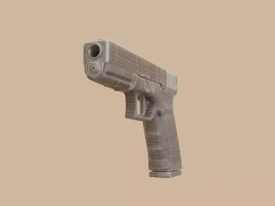 glock 20 Low-poly 3D model