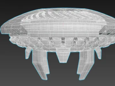 Inverted Magnetic Vortex Apparatus - The Jellyfish Concept 3D model