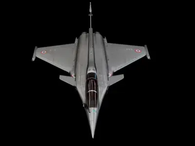 Dassault Rafale- French Strike Fighter Low-poly 3D model