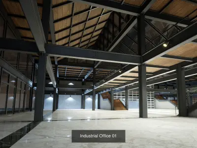 Industrial Office Collection 3D Model Pack