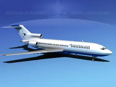 Boeing 727-100 Australian Airlines 3D model