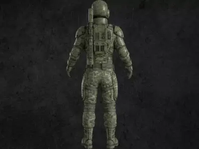 Military Mech Pilot Free 3D print model