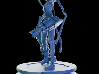 Jinx arcane 2 LEAGUE OF LEGENDS modelo imprecion 3D 3D print model