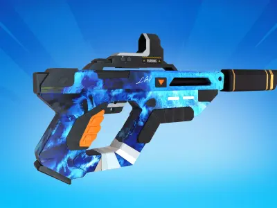 Horizon gun Low-poly 3D model