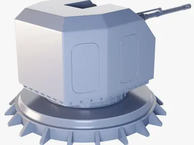 Military Ship Gun 3D model
