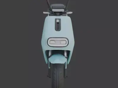 Electric Scooter 3D Model 3D model 2