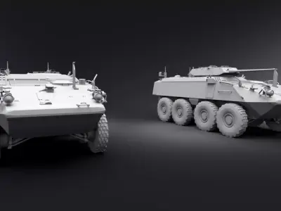 Mowag Piranha IIIC collection 3D Model Pack