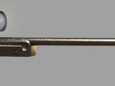 Sniper rifle 3d model  Low-poly 3D model