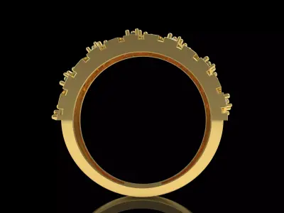 Elegant Diamond Ring 3D print model buy