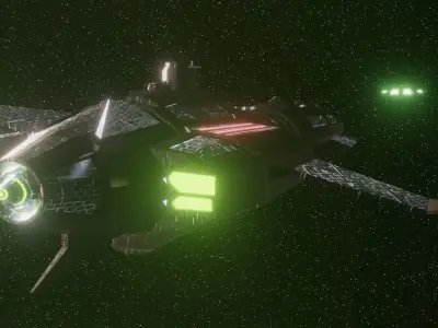 Invictus Class Battleship Free low-poly 3D model