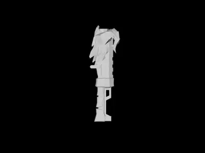 Volcano King Rifle Low-poly 3D model