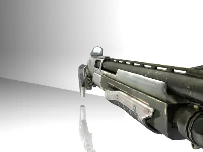 Modern Shootgun Accesories Low-poly 3D model